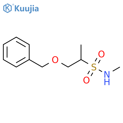 2-Propanesulfonamide, N-methyl-1-(phenylmethoxy)- structure