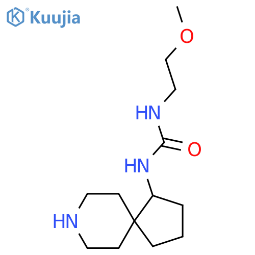 1-{8-Azaspiro[4.5]decan-1-yl}-3-(2-methoxyethyl)urea structure