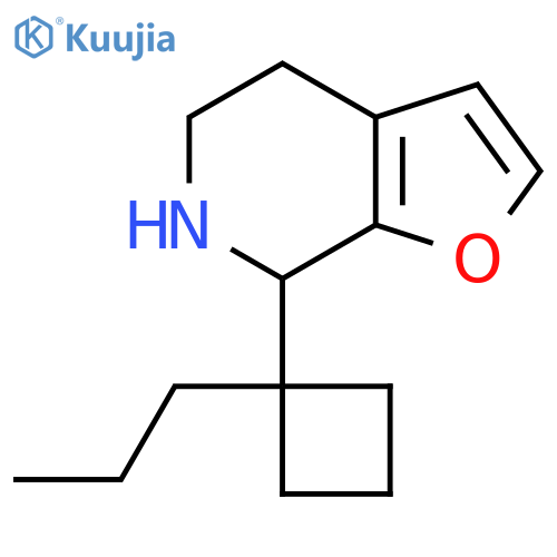 7-(1-propylcyclobutyl)-4H,5H,6H,7H-furo2,3-cpyridine structure