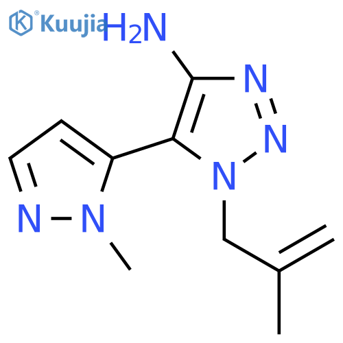 5-(1-methyl-1H-pyrazol-5-yl)-1-(2-methylprop-2-en-1-yl)-1H-1,2,3-triazol-4-amine structure