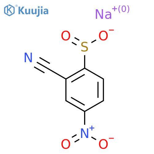 Sodium 2-cyano-4-nitrobenzene-1-sulfinate structure