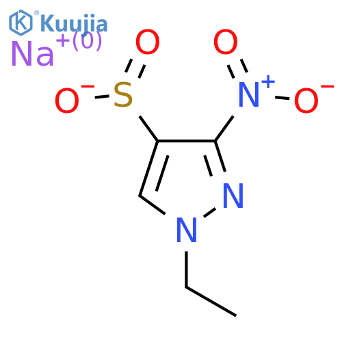 sodium 1-ethyl-3-nitro-1H-pyrazole-4-sulfinate structure