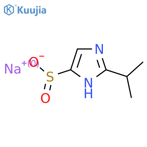 sodium 2-(propan-2-yl)-1H-imidazole-4-sulfinate structure