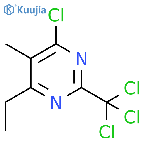 4-Chloro-6-ethyl-5-methyl-2-(trichloromethyl)pyrimidine structure