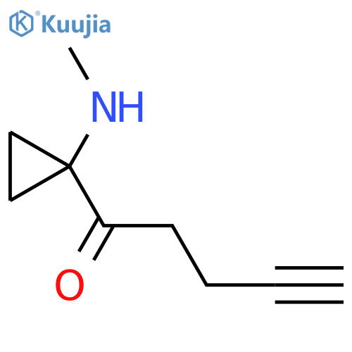1-[1-(Methylamino)cyclopropyl]pent-4-yn-1-one structure