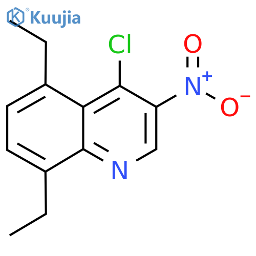 4-Chloro-5,8-diethyl-3-nitroquinoline structure