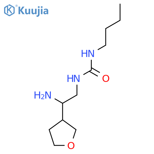 1-2-amino-2-(oxolan-3-yl)ethyl-3-butylurea structure