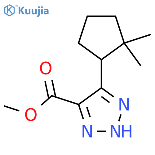 methyl 5-(2,2-dimethylcyclopentyl)-1H-1,2,3-triazole-4-carboxylate structure