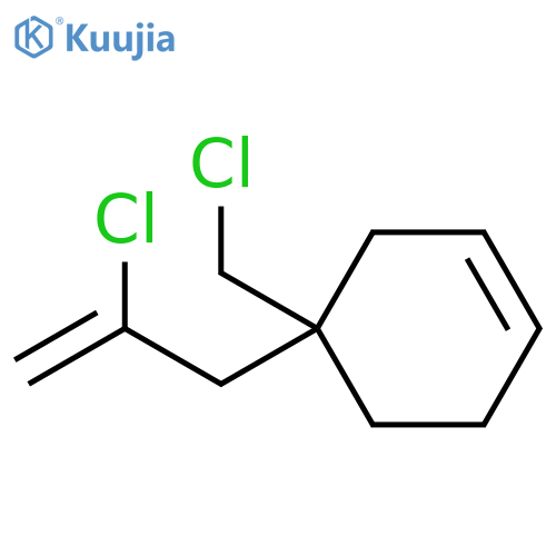 Cyclohexene, 4-(chloromethyl)-4-(2-chloro-2-propen-1-yl)- structure