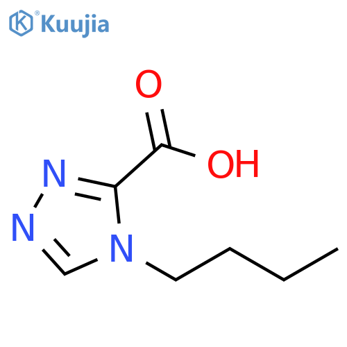 4H-1,2,4-Triazole-3-carboxylic acid, 4-butyl- structure