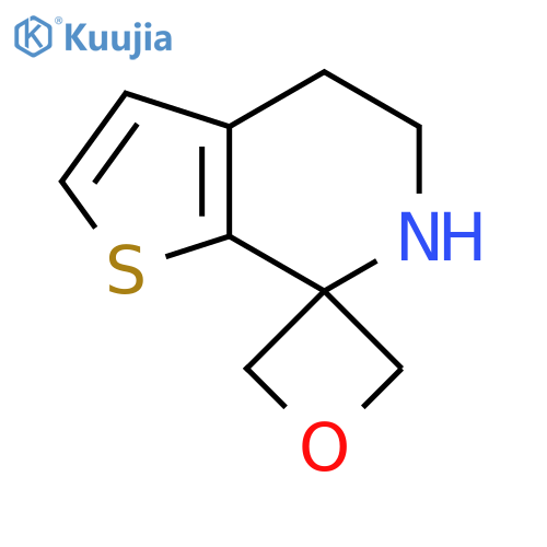 5',6'-dihydro-4'H-spirooxetane-3,7'-thieno2,3-cpyridine structure
