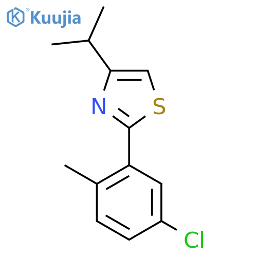 2-(5-Chloro-2-methylphenyl)-4-(propan-2-yl)-1,3-thiazole structure