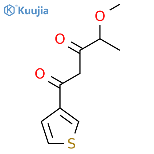 4-methoxy-1-(thiophen-3-yl)pentane-1,3-dione structure