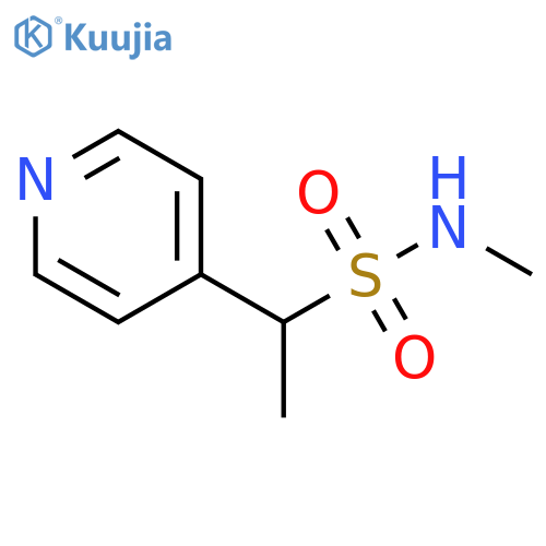 4-Pyridinemethanesulfonamide, N,α-dimethyl- structure