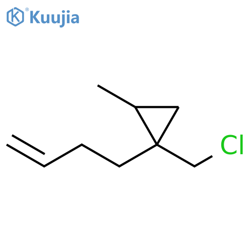 Cyclopropane, 1-(3-buten-1-yl)-1-(chloromethyl)-2-methyl- structure
