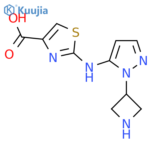 2-{1-(azetidin-3-yl)-1H-pyrazol-5-ylamino}-1,3-thiazole-4-carboxylic acid structure