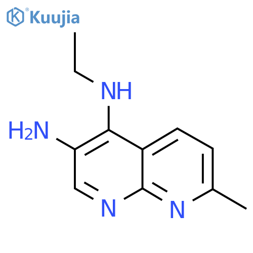 4-N-ethyl-7-methyl-1,8-naphthyridine-3,4-diamine structure