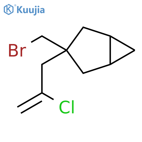 Bicyclo[3.1.0]hexane, 3-(bromomethyl)-3-(2-chloro-2-propen-1-yl)- structure