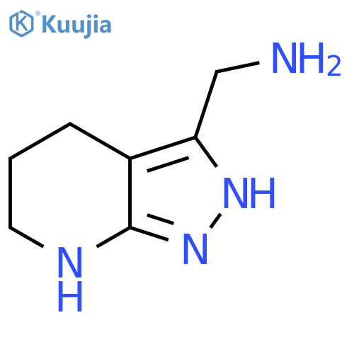 {1H,4H,5H,6H,7H-pyrazolo[3,4-b]pyridin-3-yl}methanamine structure