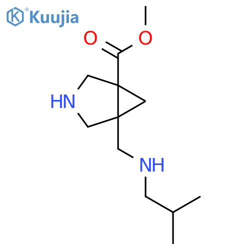 Methyl 5-{[(2-methylpropyl)amino]methyl}-3-azabicyclo[3.1.0]hexane-1-carboxylate structure
