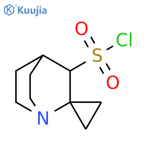 Spiro[1-azabicyclo[2.2.2]octane-2,1'-cyclopropane]-3-sulfonyl chloride structure