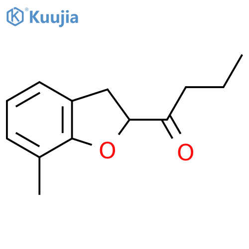 1-(7-Methyl-2,3-dihydro-1-benzofuran-2-yl)butan-1-one structure