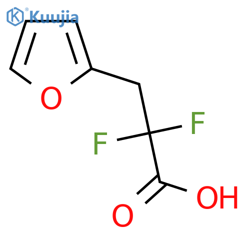 2-Furanpropanoic acid, α,α-difluoro- structure