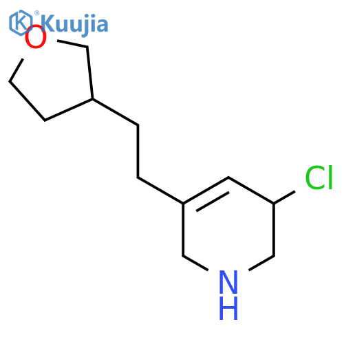 3-Chloro-5-[2-(oxolan-3-yl)ethyl]-1,2,3,6-tetrahydropyridine structure