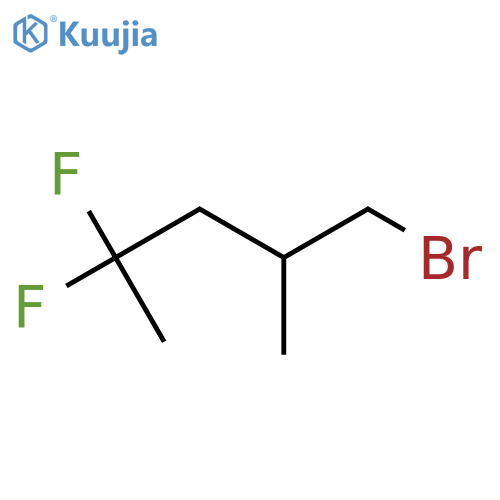1-Bromo-4,4-difluoro-2-methylpentane structure