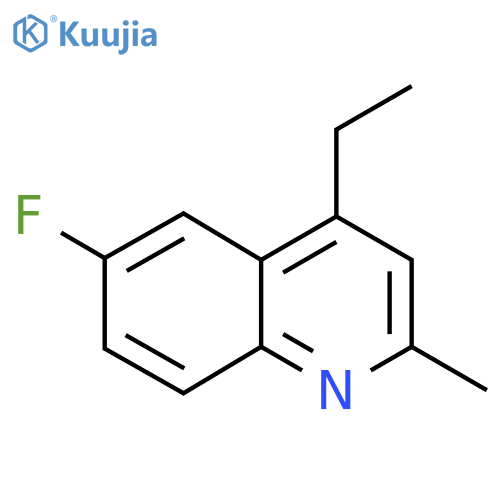 4-Ethyl-6-fluoro-2-methylquinoline structure