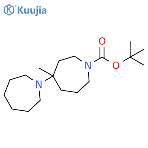 [1,4'-Bi-1H-azepine]-1'-carboxylic acid, dodecahydro-4'-methyl-, 1,1-dimethylethyl ester structure