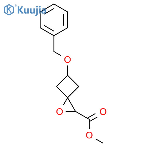 Methyl 5-(benzyloxy)-1-oxaspiro[2.3]hexane-2-carboxylate structure