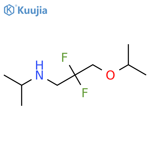 [2,2-Difluoro-3-(propan-2-yloxy)propyl](propan-2-yl)amine structure