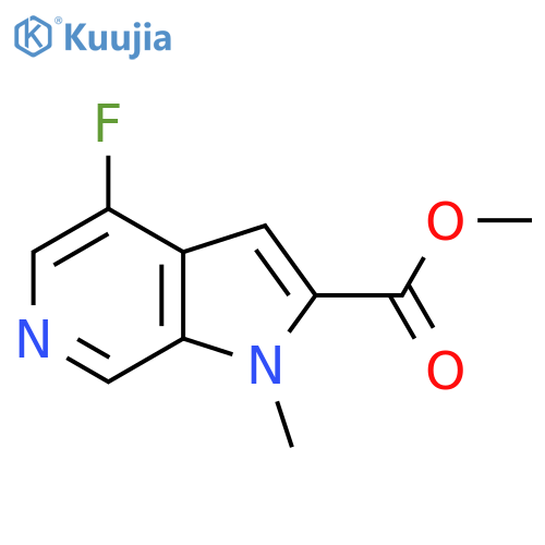methyl 4-fluoro-1-methyl-1H-pyrrolo[2,3-c]pyridine-2-carboxylate structure