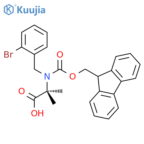 Alanine, N-[(2-bromophenyl)methyl]-N-[(9H-fluoren-9-ylmethoxy)carbonyl]-2-methyl- structure