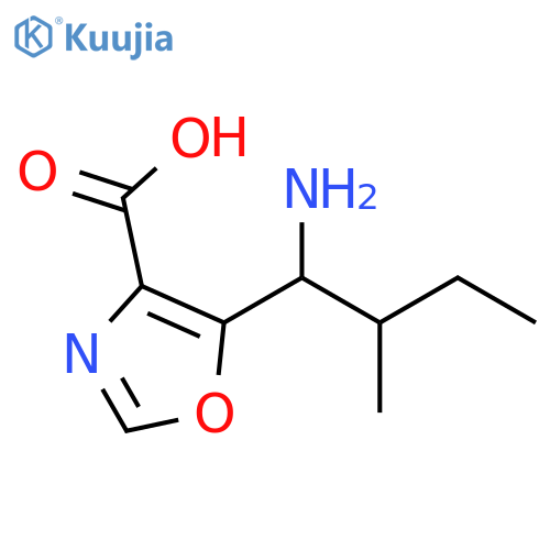 4-Oxazolecarboxylic acid, 5-(1-amino-2-methylbutyl)- structure