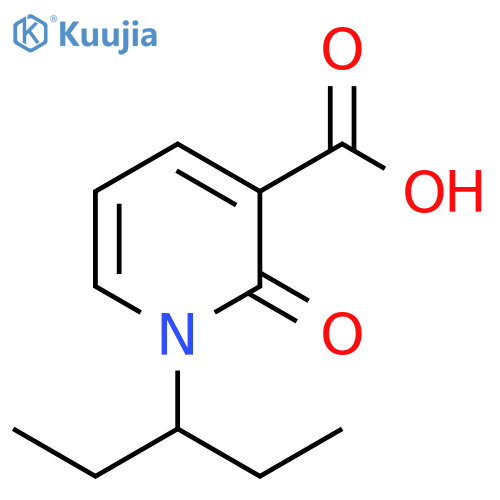 3-Pyridinecarboxylic acid, 1-(1-ethylpropyl)-1,2-dihydro-2-oxo- structure