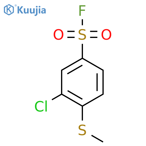 3-Chloro-4-(methylsulfanyl)benzene-1-sulfonyl fluoride structure