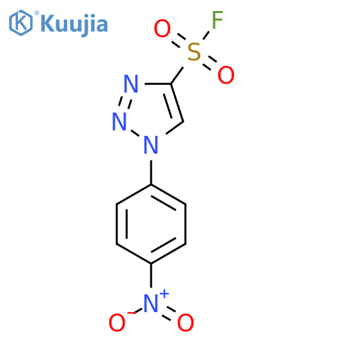 1-(4-nitrophenyl)-1H-1,2,3-triazole-4-sulfonyl fluoride structure