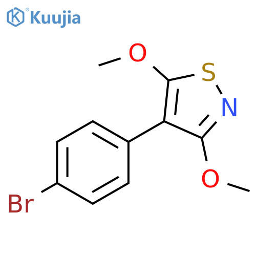Isothiazole, 4-(4-bromophenyl)-3,5-dimethoxy- structure