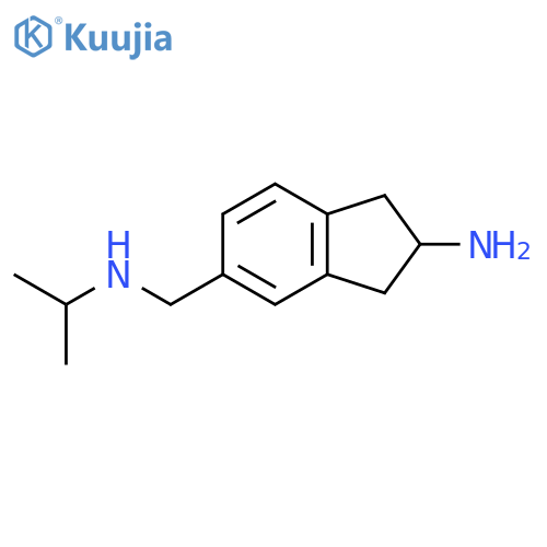 1H-Indene-5-methanamine, 2-amino-2,3-dihydro-N-(1-methylethyl)- structure