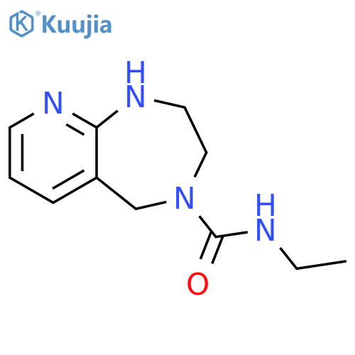 4H-Pyrido[2,3-e]-1,4-diazepine-4-carboxamide, N-ethyl-1,2,3,5-tetrahydro- structure