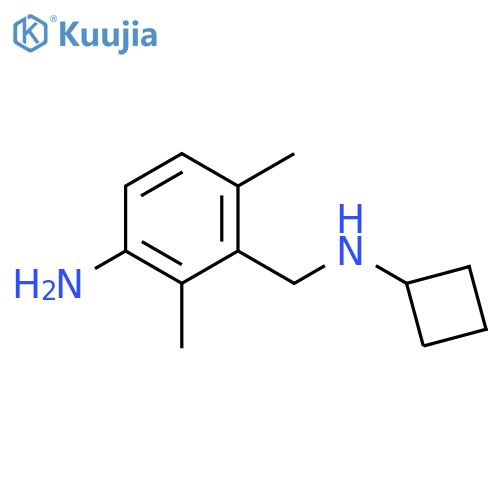 Benzenemethanamine, 3-amino-N-cyclobutyl-2,6-dimethyl- structure