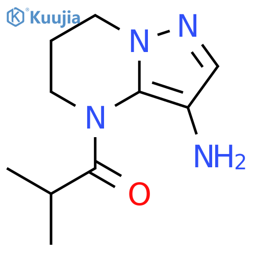 1-Propanone, 1-(3-amino-6,7-dihydropyrazolo[1,5-a]pyrimidin-4(5H)-yl)-2-methyl- structure