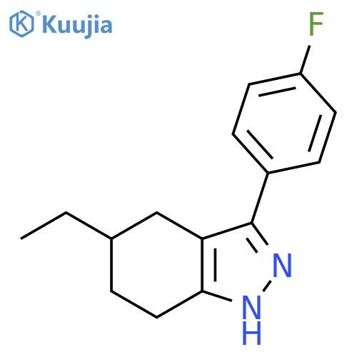 5-ethyl-3-(4-fluorophenyl)-4,5,6,7-tetrahydro-1H-indazole structure