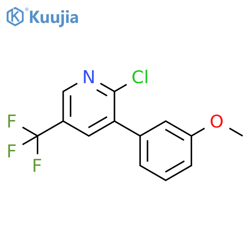 Pyridine, 2-chloro-3-(3-methoxyphenyl)-5-(trifluoromethyl)- structure