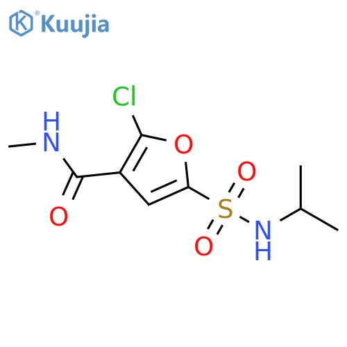 3-Furancarboxamide, 2-chloro-N-methyl-5-[[(1-methylethyl)amino]sulfonyl]- structure