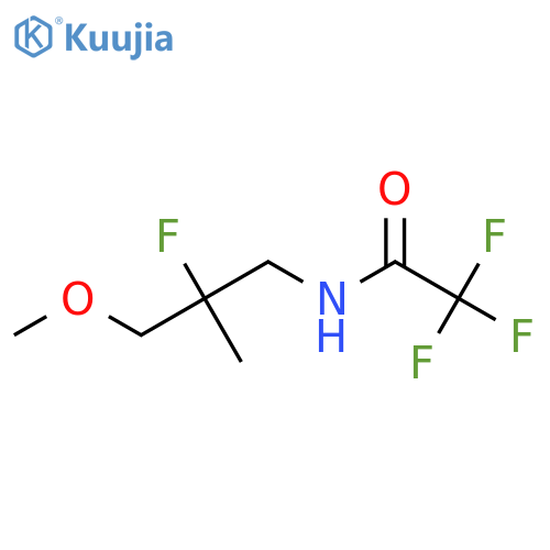 2,2,2-trifluoro-N-(2-fluoro-3-methoxy-2-methylpropyl)acetamide structure
