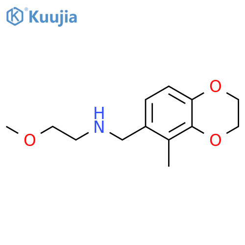 1,4-Benzodioxin-6-methanamine, 2,3-dihydro-N-(2-methoxyethyl)-5-methyl- structure