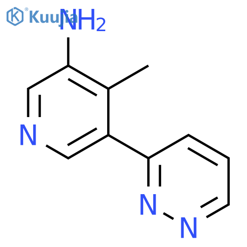 3-Pyridinamine, 4-methyl-5-(3-pyridazinyl)- structure